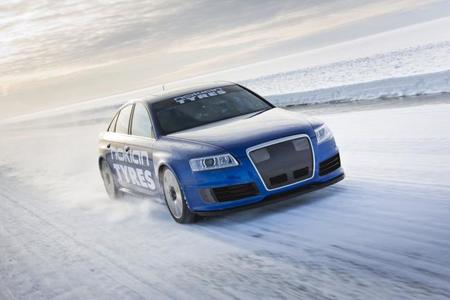 El Audi RS6 de los 336 km/h sobre hielo ataca de nuevo