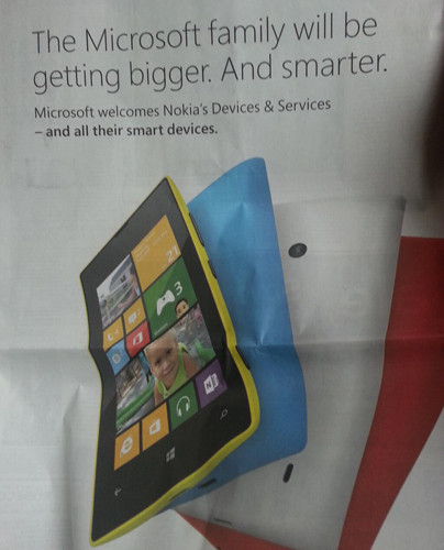 Microsoft elimina el logo de Nokia en anuncios donde informa sobre la compra