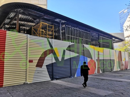 Esta es la segunda Apple Store de México, en construcción dentro de su capital