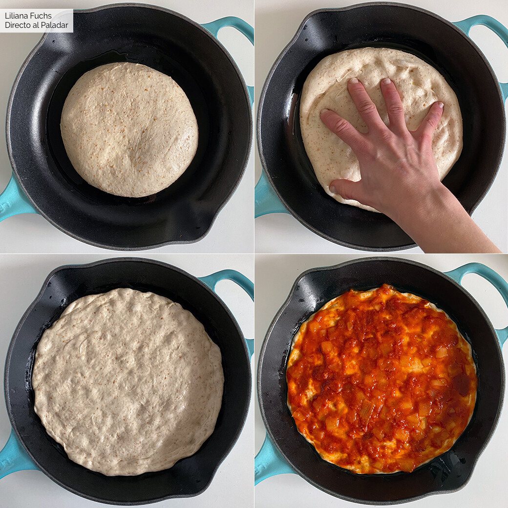 Masa de pizza crujiente y esponjosa. Receta de cocina elaborada y deliciosa