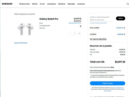 Descuento Galaxy Buds