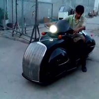 Henderson 1930 Streamline fabricada sobre una Honda Shadow