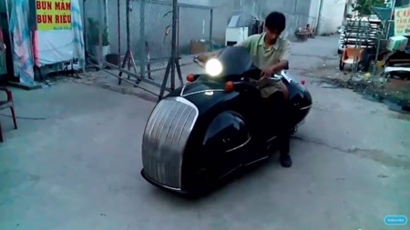 Henderson 1930 Streamline fabricada sobre una Honda Shadow