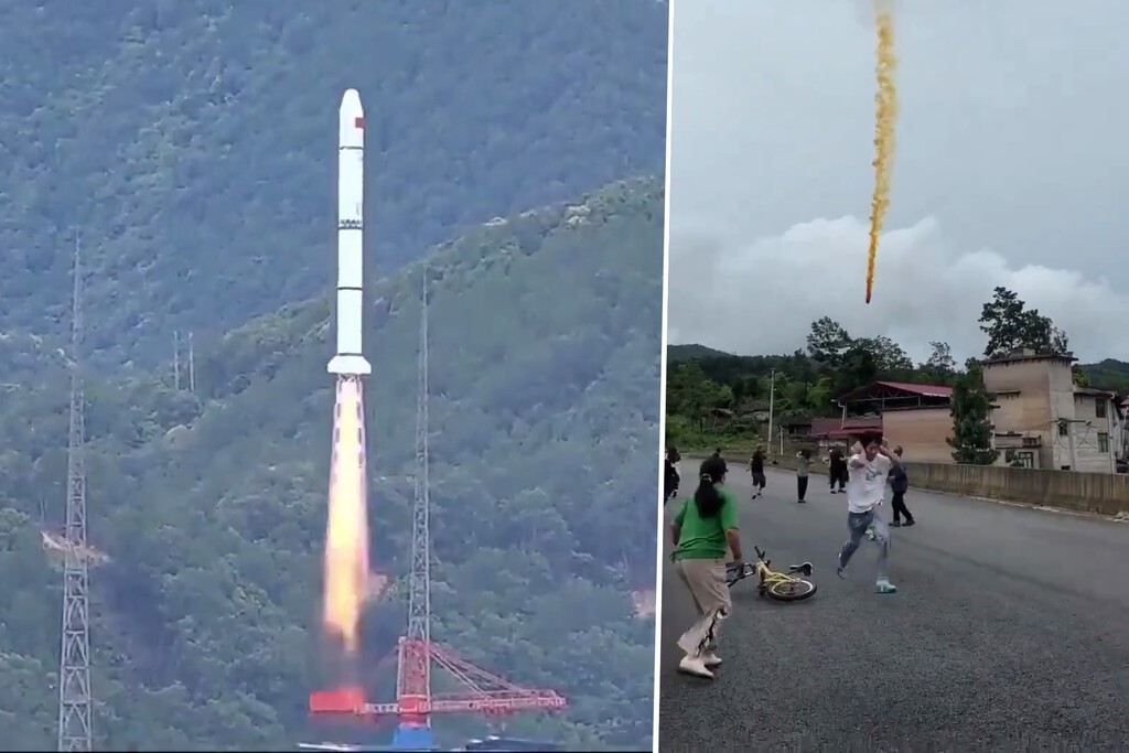 No es un fallo: China sigue poniendo a la gente en riesgo con cohetes que caen del cielo una vez terminado su trabajo