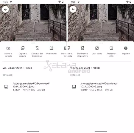 Google フォトのオプション