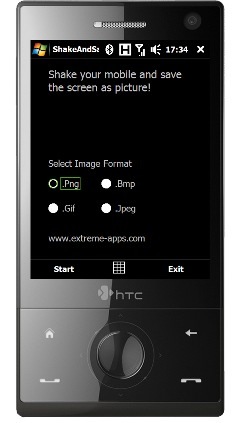 ShakeAndSave, captura la pantalla agitando el teléfono