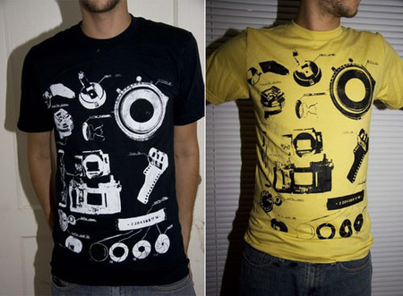 Camera parts, una camiseta para frikis de la fotografía