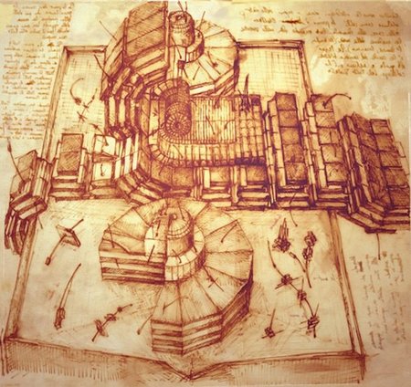 El LHC diseñado por Leonardo da Vinci
