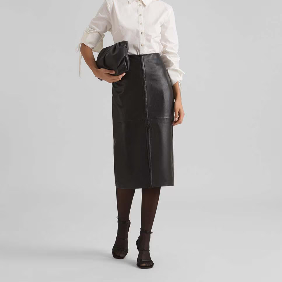 Simorra - Falda napa midi.