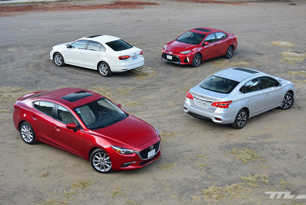 Comparativa Mazda3 Vs Nissan Sentra Vs Toyota Corolla Vs Volkswagen Jetta III 