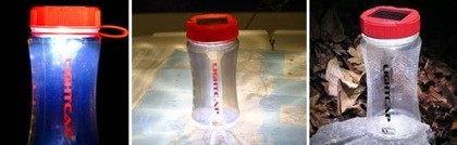 LightCap, botella y lámpara solar
