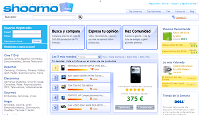 Shoomo, red social española de compras