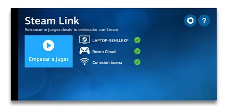Steam Link を開始するには、Steam がオンになっている PC が同じ Wi-Fi に接続されている必要があります。リンク番号が表示され、自動的に速度テストが行われ、再生されます。