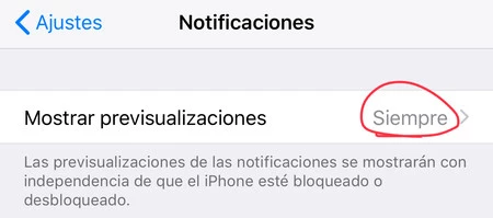 previsualización iOS 