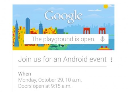 Evento Google el 29 de octubre, ¿nuevo Nexus?