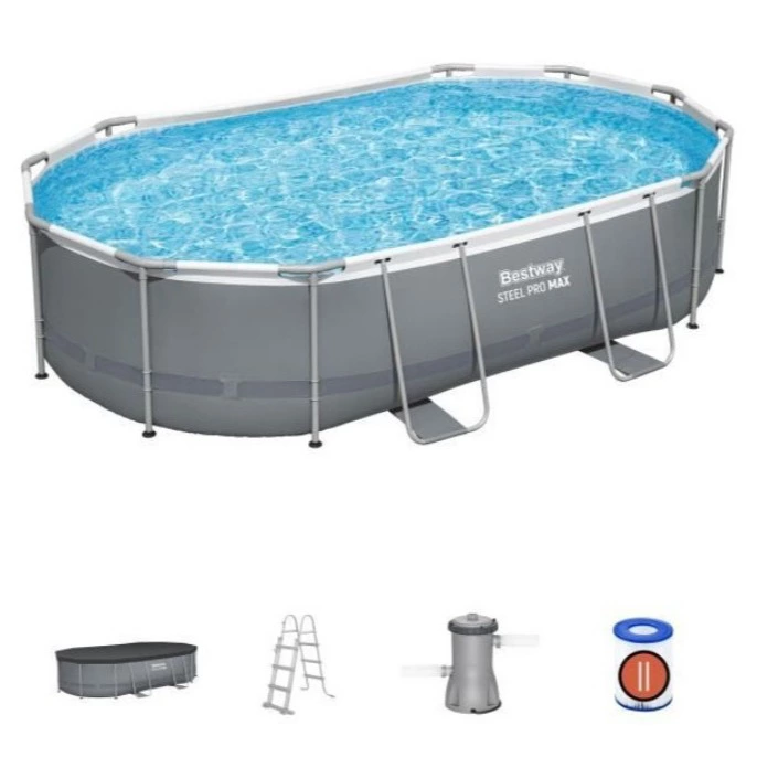 Bestway – Power Steel piscina desmontable ovalada