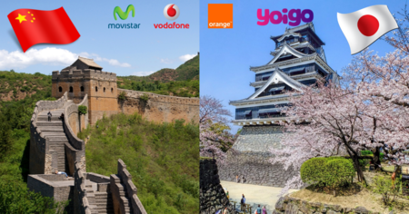 ¿Qué operador ofrece las tarifas de roaming más baratas para viajar a China o Japón?