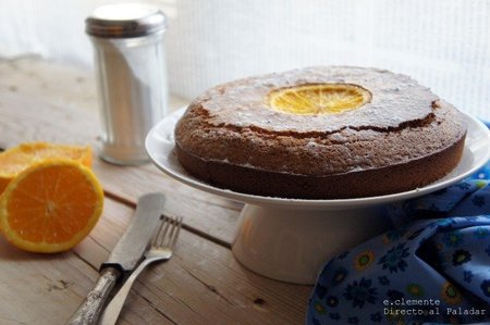 Torta de naranja y harina de maíz. Receta