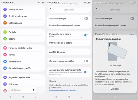 Compartir sin cables en Samsung