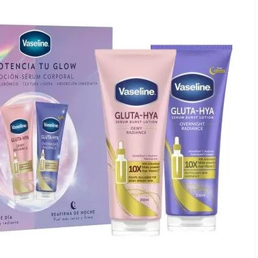 Vaseline
Set Gluta-Hya Sérum Dewy Radiance Día y Noche + Loción-Sérum Overnight Radiance