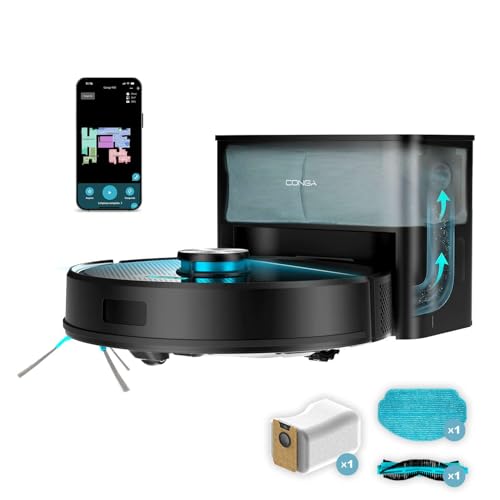 Cecotec Robot Aspirador y Friegasuelos con Base de Autovaciado Conga Y50 X-Treme