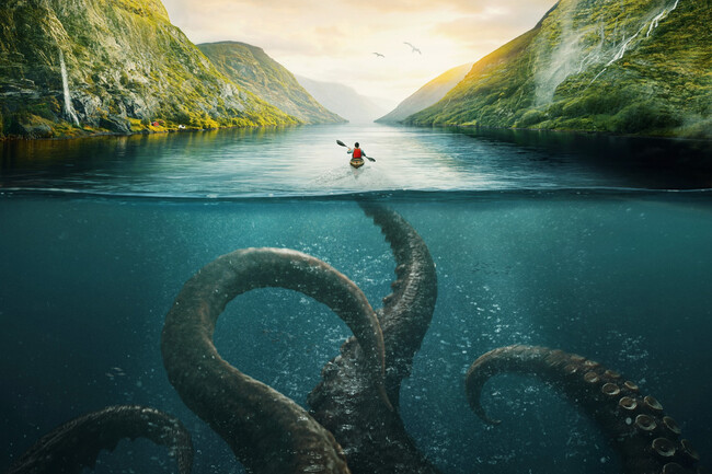 Hay Quienes Siguen Pensando Que El Kraken Es Un Pulpo De Fantasia Este Fosil De 19 Metros De Altura Tiene Algo Que Decirles