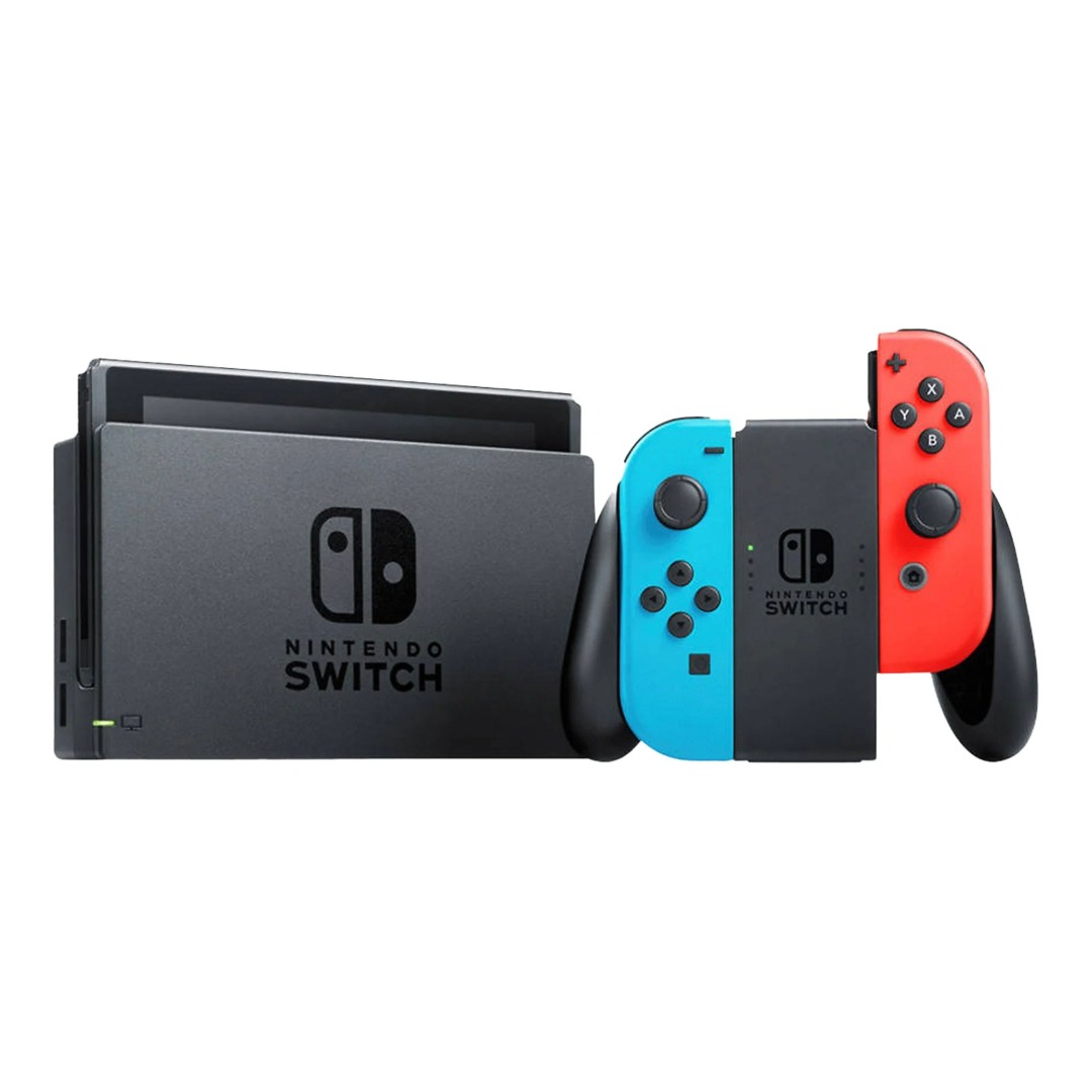 Consola - Nintendo Switch, 6.2"Joy-Con, Azul y Rojo Neón + Donkey Kong Country Returns HD

