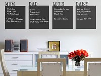 Pizarras autoadhesivas como recordatorio familiar