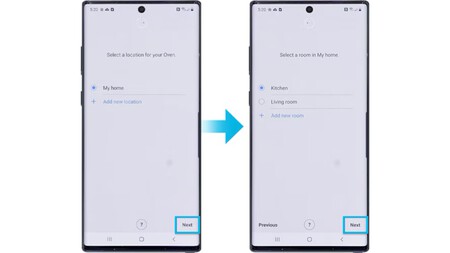 Conectar Smartphone Galaxy al horno