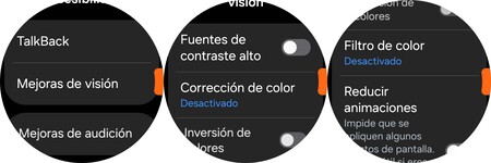 funciones de accesibilidad visual