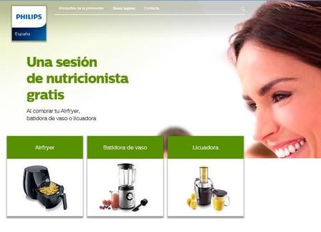 Sesión de nutricionista gratis con la compra de productos Philips