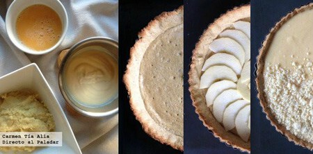 tarta crumble de manzana y limón receta paso a paso