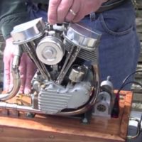 Motor Harley-Davidson Panhead a escala 2/5