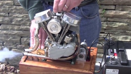 Motor Harley-Davidson Panhead a escala 2/5