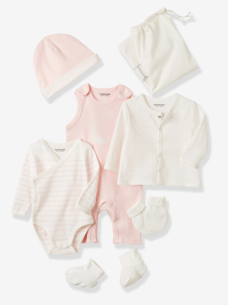 Canastilla Reciennacido Rosa