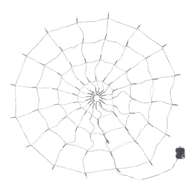 Telaraña de Halloween con LED