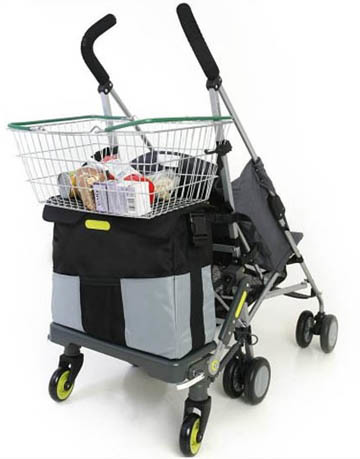 Carrito del bebé y de la compra: dos en uno