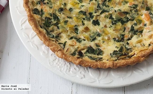 Quiche de salmón y puerros: receta para una cena informal