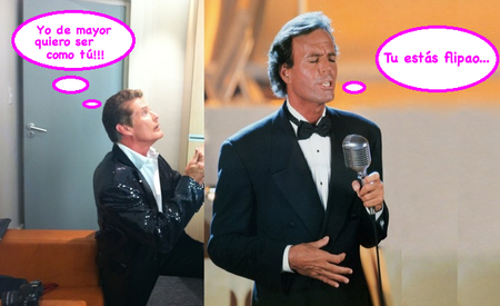 David Hasselhof quiere ser el nuevo Julio Iglesias. Huyamos.