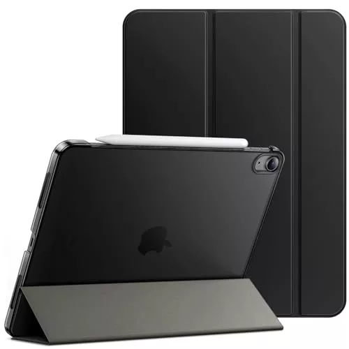 JETech Funda Solo para iPad Air 11 Pulgadas M4/M3/M2 (2026/2025/2024), iPad Air 5.a/4.a (2022/2020 Modelo, 10,9 Pulgadas), Soporte Delgado con Respaldo Rígido Carcasa (Negro)