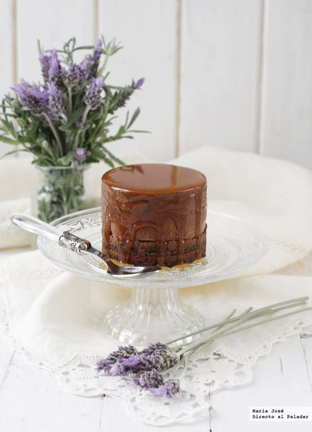 Semifrío de chocolate a la miel de lavanda. Receta