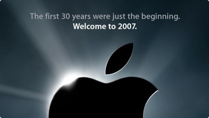 Felicitación en apple.com del año nuevo