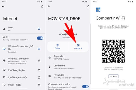 Wi-Fi QR を共有する