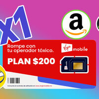 SIM de Virgin Mobile gratis: la oferta 2x1 de Amazon México y Mercado Libre con planes de celular desde 150 pesos