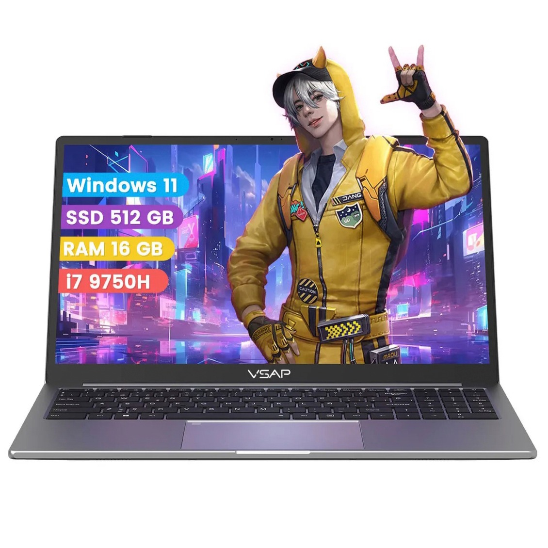 Laptop VSAP de 15.6 pulgadas (16 GB/512 GB)