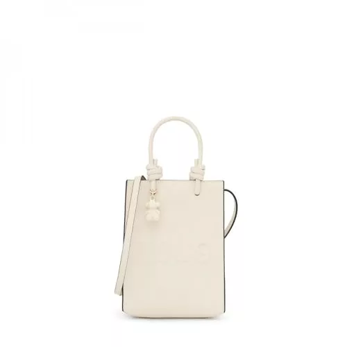 TOUS Mini Bolso Pop Beige, Para Mujer, Medidas 20,5 x 16 x 6 cm, Colección Tous La Rue New