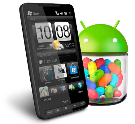 HTC HD2 Android Jelly Bean