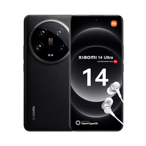 Xiaomi 14 Ultra – 16+512 GB スマートフォン、Leica Summilux レンズ、Snapdragon 8 Gen 3、6.73 インチ 120Hz AMOLED スクリーン、90W HyperCharge、ブラック (ES バージョン)