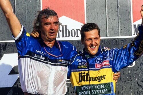 La triquiñuela con la que Flavio Briatore sacó a Michael Schumacher del equipo Jordan y cambió la historia de la Fórmula 1