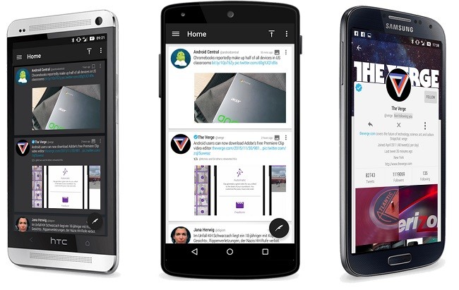 Los mejores clientes de Twitter para Android con Material Design